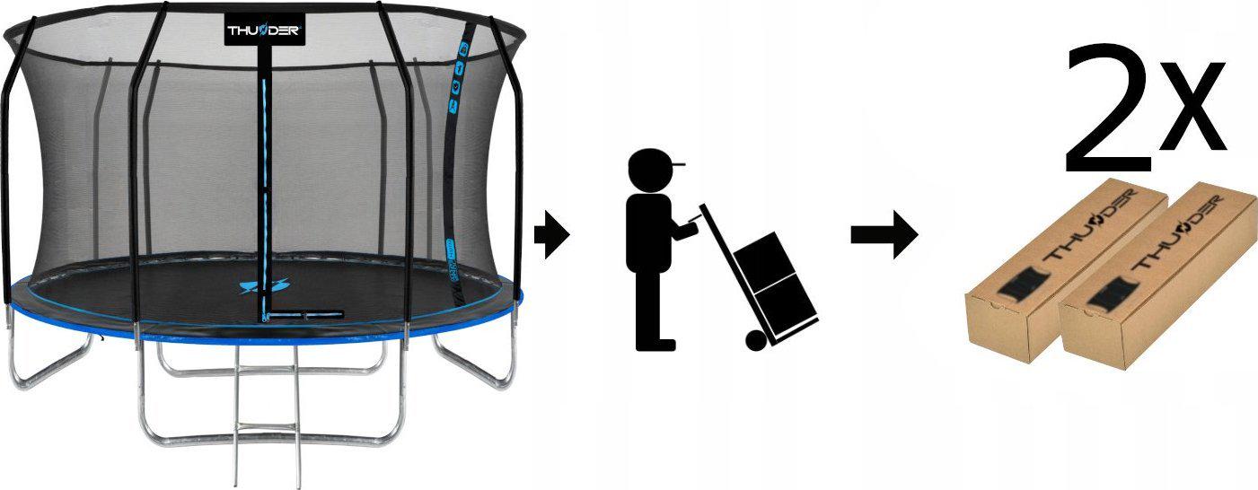 Батут Thunder INSIDE ELITE с внутренней сеткой 12 футов 374 см Черно-голубой (407436) - фото 9 Батут Thunder INSIDE ELITE с внутренней сеткой 12 футов 374 см Черно-голубой (407436) - фото 9