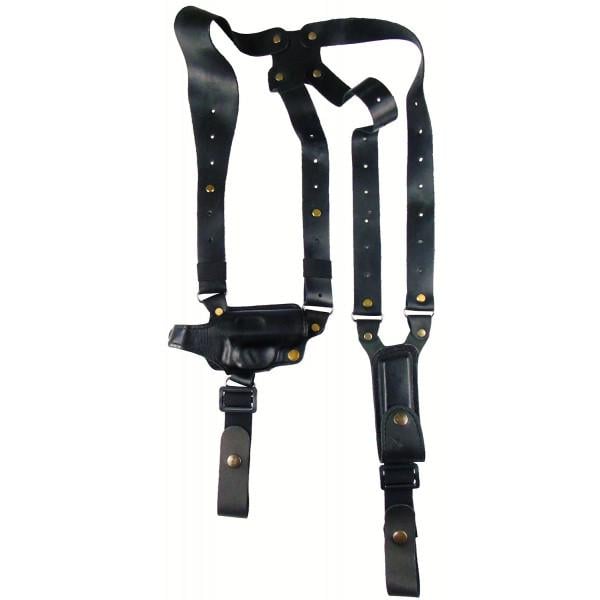 Кобура оперативная Форт 9Р кожаная трехслойная формованная с креплением и подсумком под магазин (26845182)