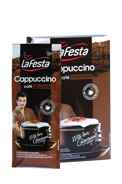 Кавовий напій La Festa capuccino chocolate у стіках 10 шт. 12,5 г