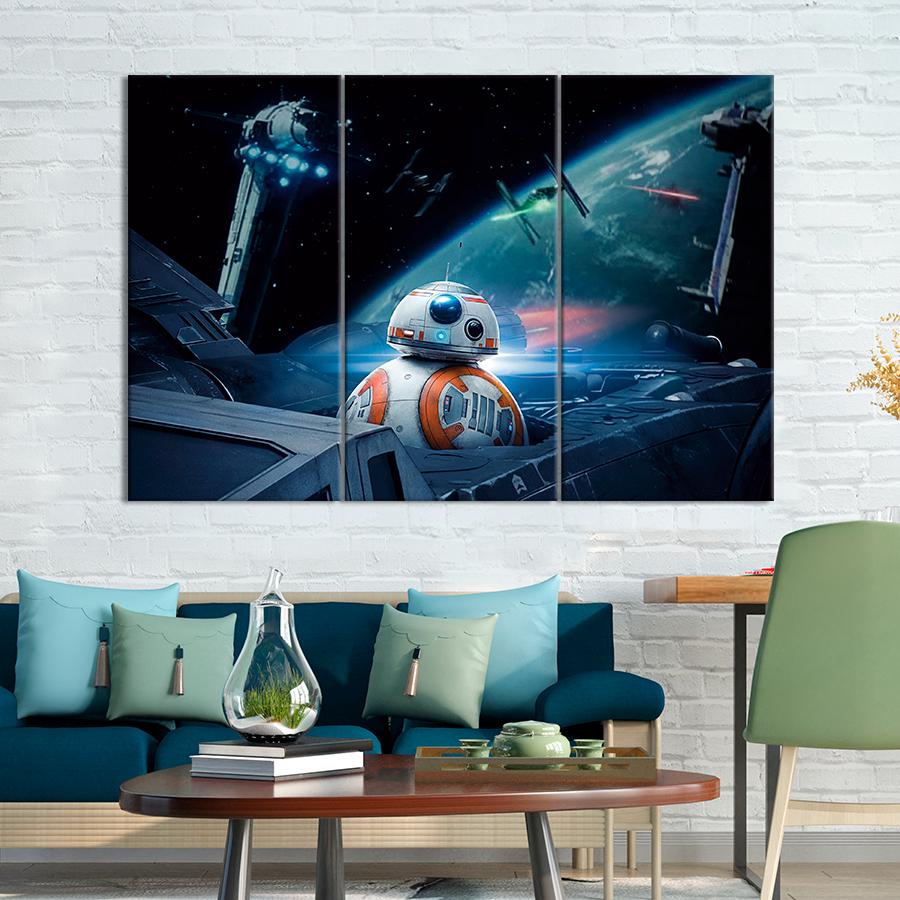 Настенний декор Милый дроид BB-8 из Звёздных войн 156x100 см (A31-3)