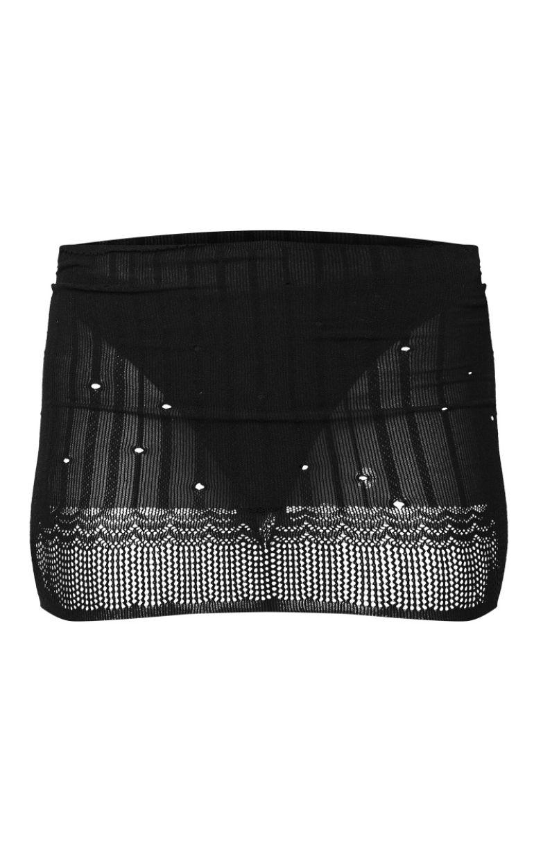Міні-спідниця напівпрозора обтягуюча Pretty Little Thing S/M Чорний (6325738)