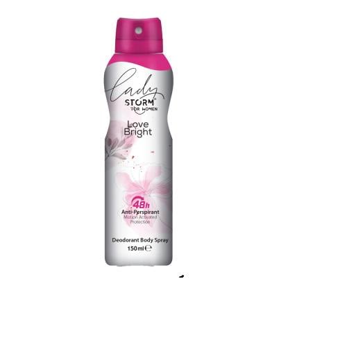 Дезодорант-антиперспирант для тела женский LADY STORM Love Bright 150 мл (282697)