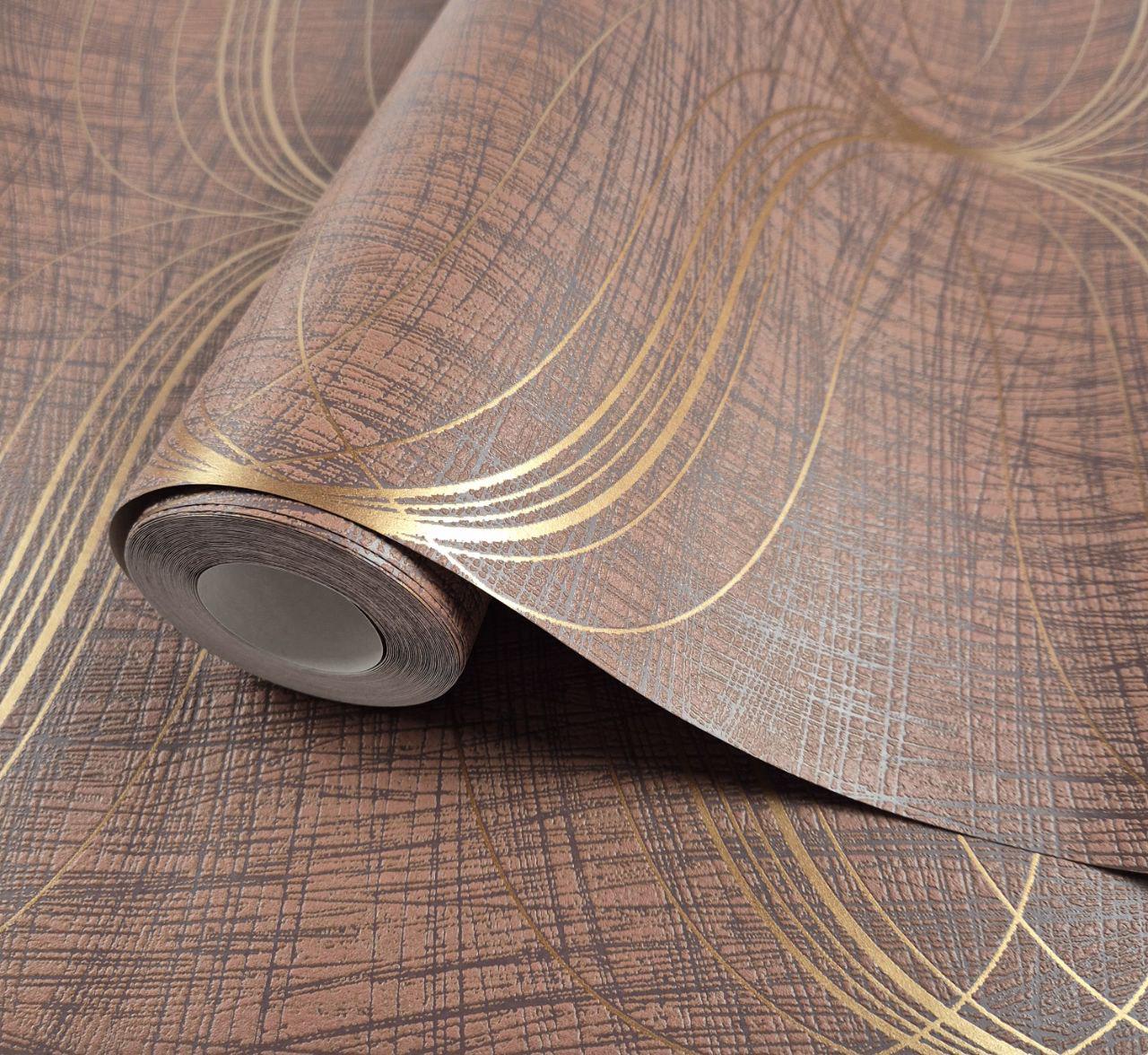 Обои виниловые Marburg 53149 0,53х10,05 м Коричневый с золотом (29784560) Обои виниловые Marburg 53149 0,53х10,05 м Коричневый с золотом (29784560)