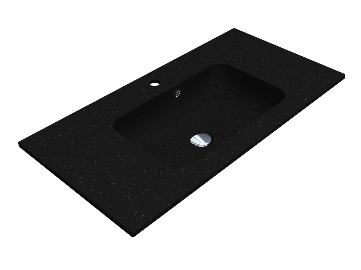 Умывальник Miraggio DELLA 900 MIRASTONE матовый Черный (84050)