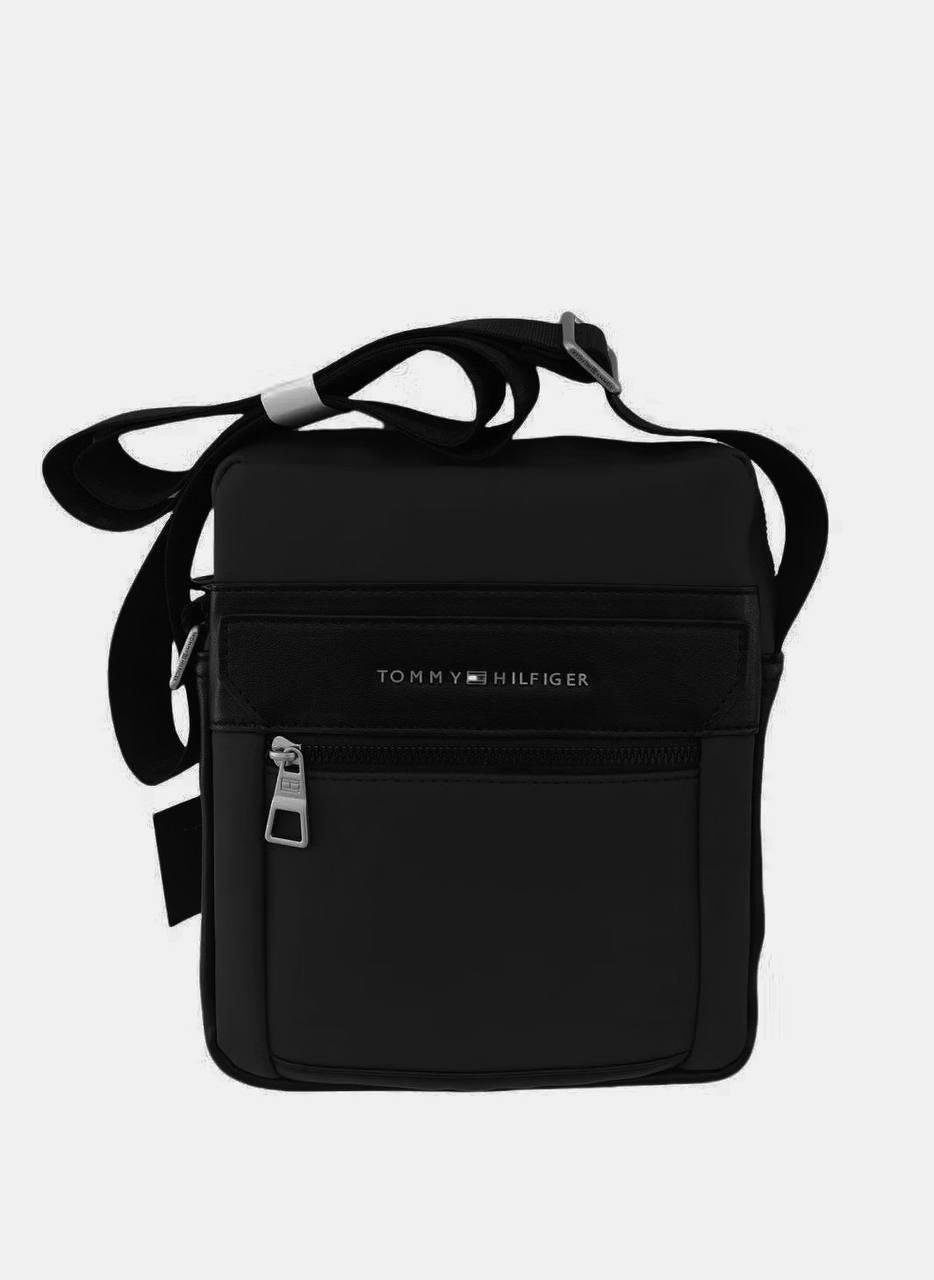 Чоловіча сумка через плече Tommy Hilfiger Чорний (TOM-017-BLK)