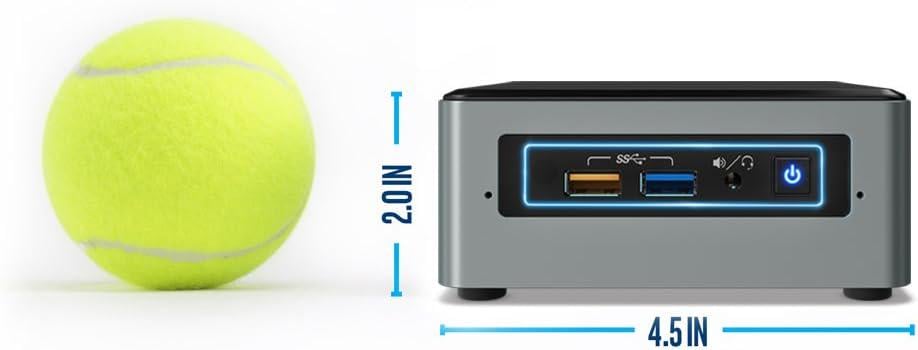 Системный блок Intel NUC6CAY Mini Intel Celeron J3455 2,3GHz 8GB DDR3 128 ГБ SSD bluetooth 4,2 WiFi-5 Windows 10 - фото 5