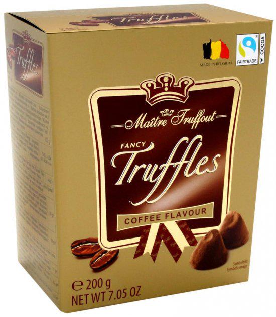 Конфеты трюфели Кофе Maitre Truffout Fancy Gold truffles coffee 200 г