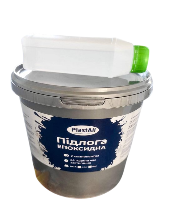 Епоксидна наливна підлога Plastall для будки вантажного автомобіля 4.8 кг Сірий (27507066) - фото 1