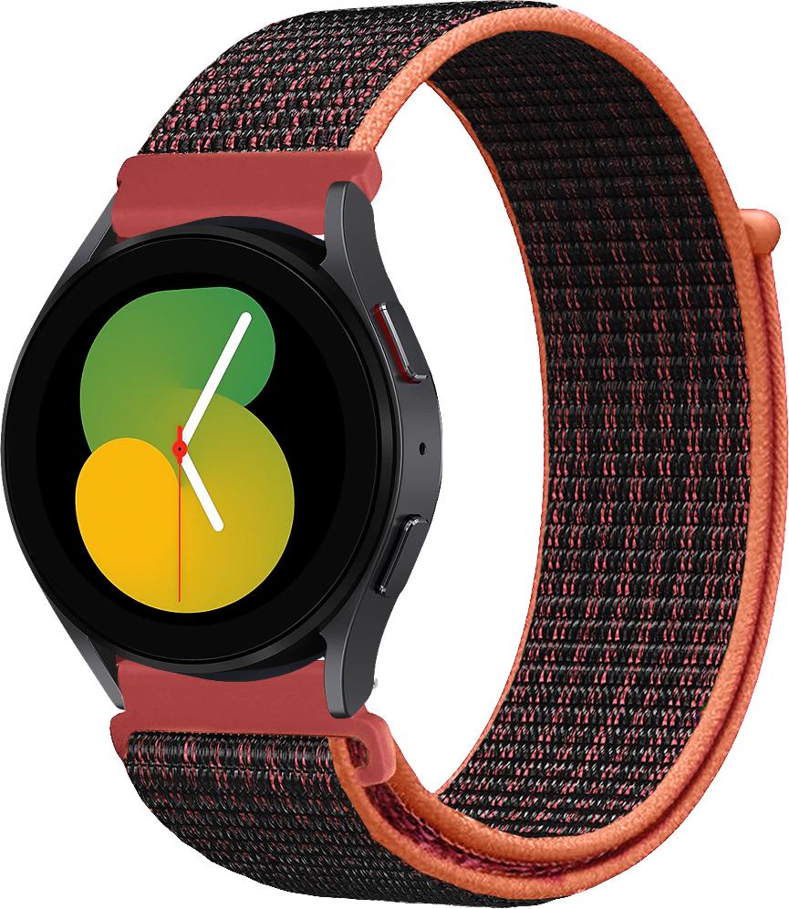 Ремінець нейлоновий Sport Loop для Galaxy Watch 5 40 мм Black/Red (29570-44)