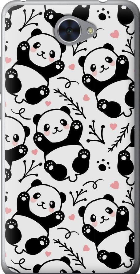 Чехол на Huawei Y7 2017 Панды (4318u-1019-42517)