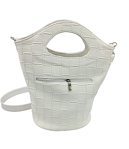 Сумка женская Корзина экокожа 35х21х15 см Белый (776)