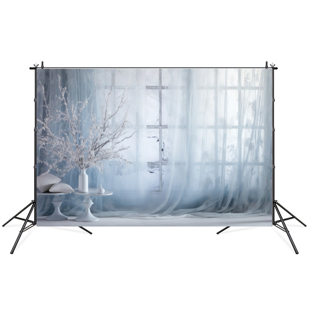 Фотофон виниловый текстурный Gipermag Frost window 250х150 см (7799)