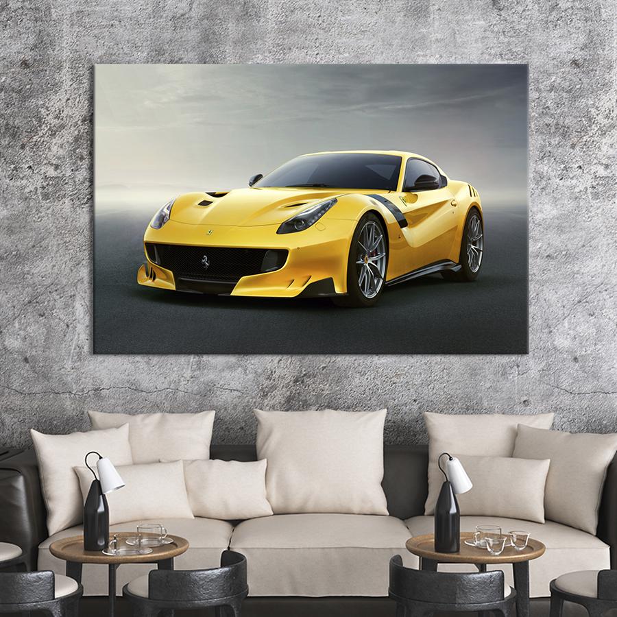 Картина на холсте Гоночный спорткар Ferrari 75x50 см (1316-1)