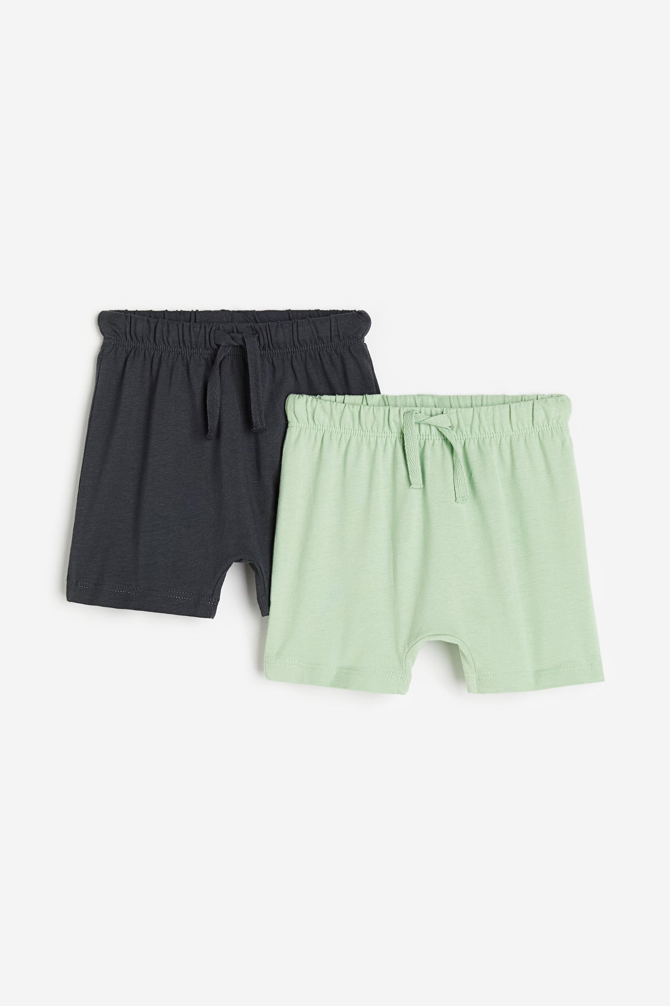 Шорти 2 шт. H&M 98 см Сірий/Зелений (A2101159367)