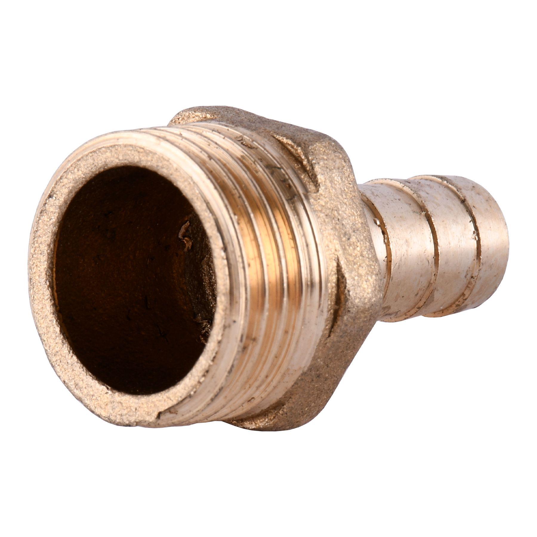 Штуцер латунный 1/2 ЗРх10мм - фото 2 Штуцер латунный 1/2 ЗРх10мм - фото 2