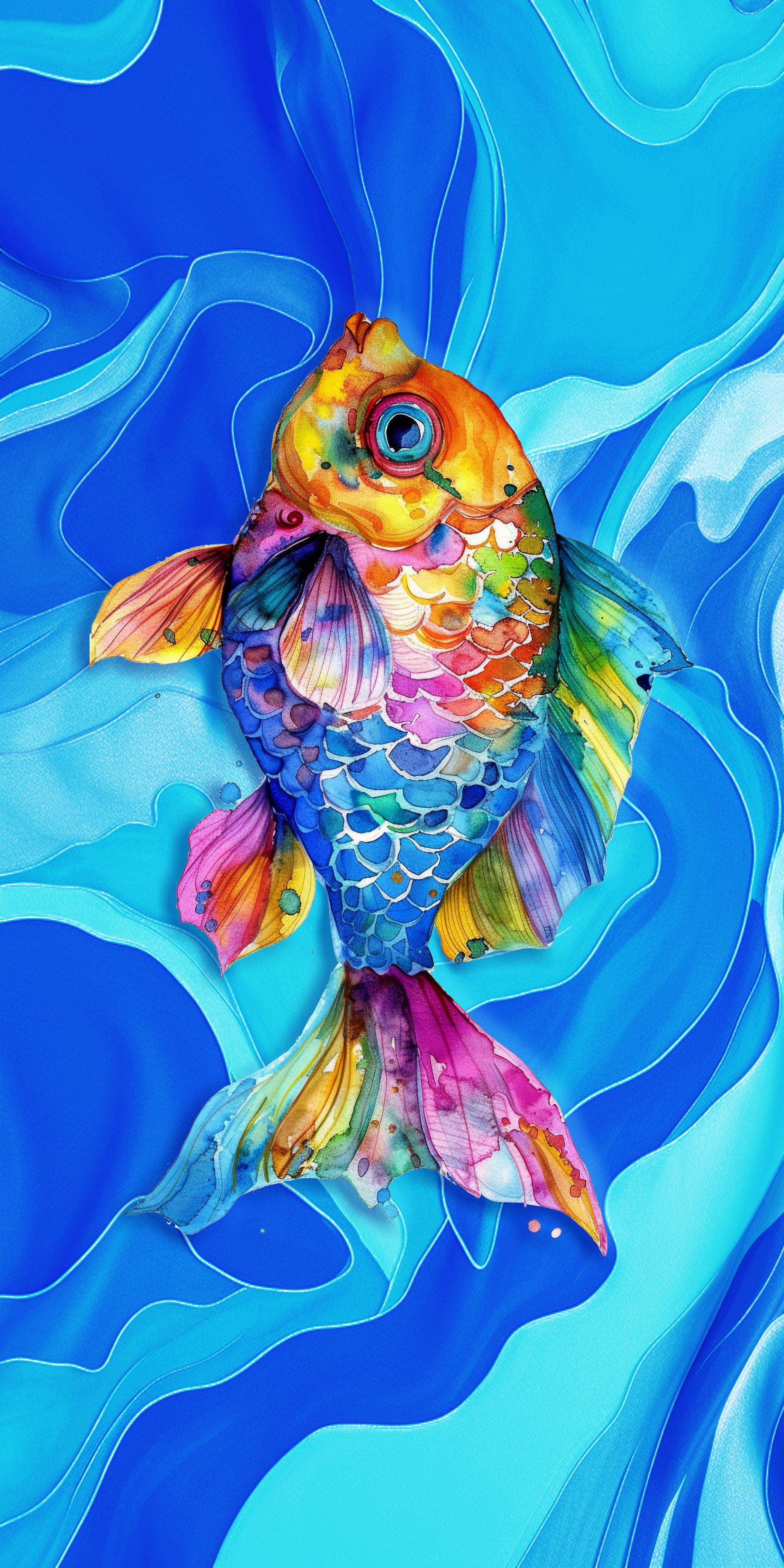 Полотенце пляжное Maisonette Goldfisch 75х150 см 350 г/м2