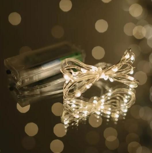 Гірлянда-нитка світлодіодна 2 м 20 LED живлення від двох батарейок (2104618699) - фото 3