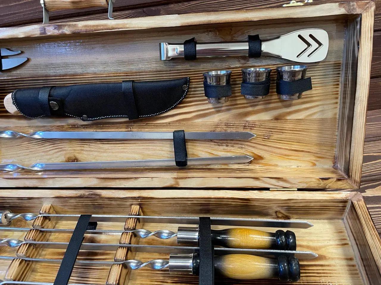 Набор шампуров Мясник elite в кейсе (10648663) - фото 3 Набор шампуров Мясник elite в кейсе (10648663) - фото 3