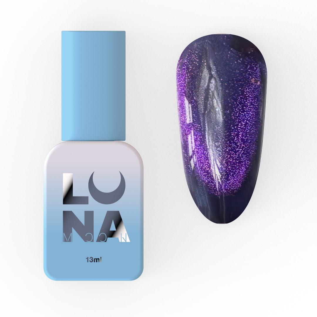 Гель-лак вітражний Luna Moon Color Cat Eye №257 13 мл Напівпрозорий