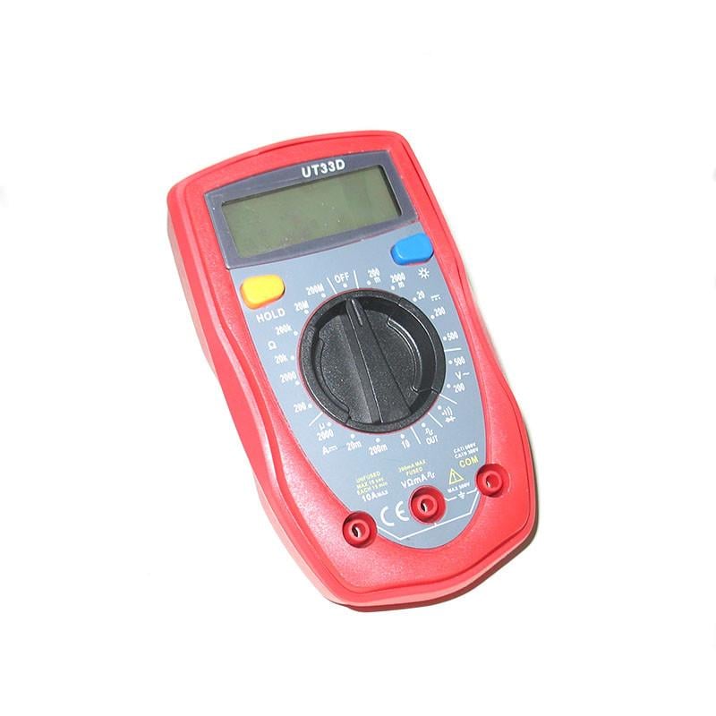 Мультиметр для измерения тока и сопротивления UNI-T UT33D DT Red/Grey (UT33D+)