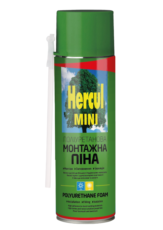 Піна монтажна HERCUL MINI всесезона 300 мл (9901)