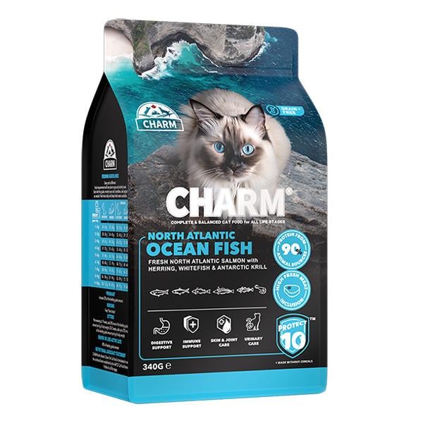 Корм для котов сухой беззерновой холистик Charm North Atlantic Ocean Fish североатлантическая рыба