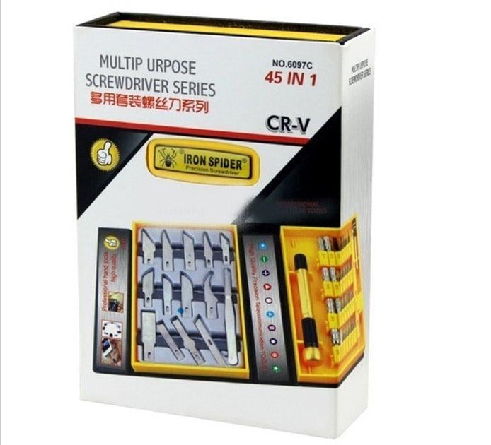 Набор отверток и резцов Afixs 6097C 45в 1 (5001657)