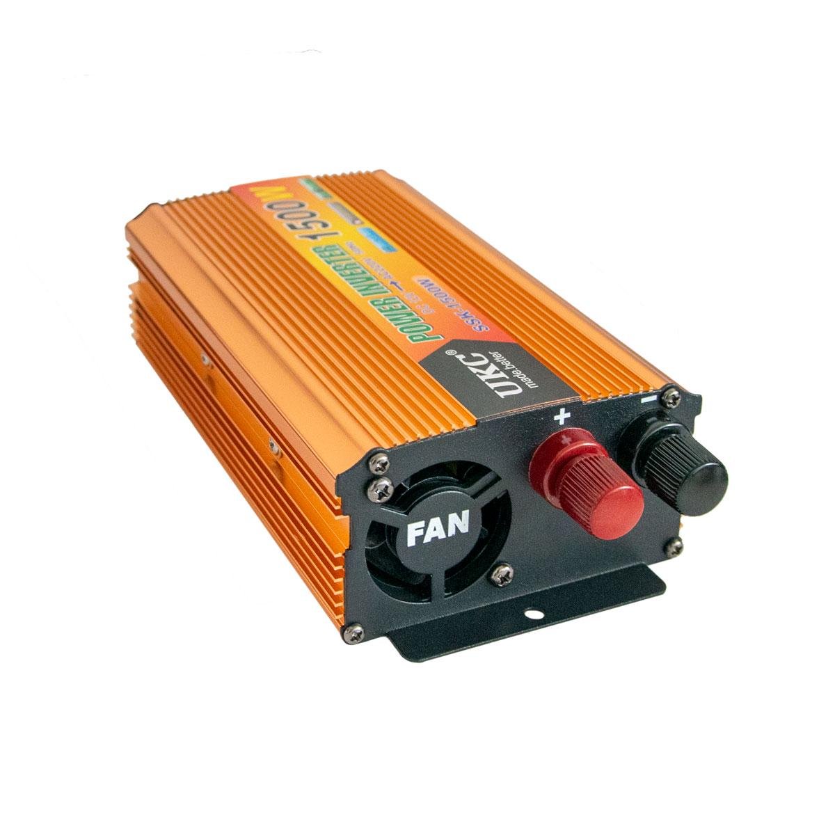 Інвертор-перетворювач UKC SSK-1500W DC12 V-AC220 V (1009825-Orange) - фото 4