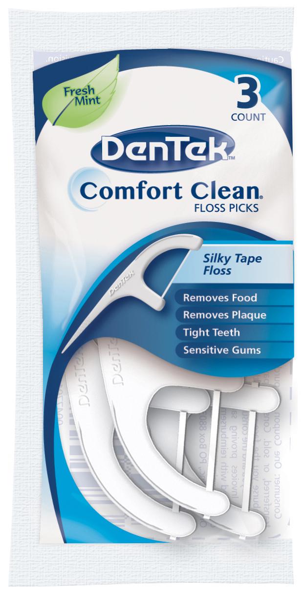 Флосс-зубочистки DenTek Комфортная Очистка 3 шт. (7029)