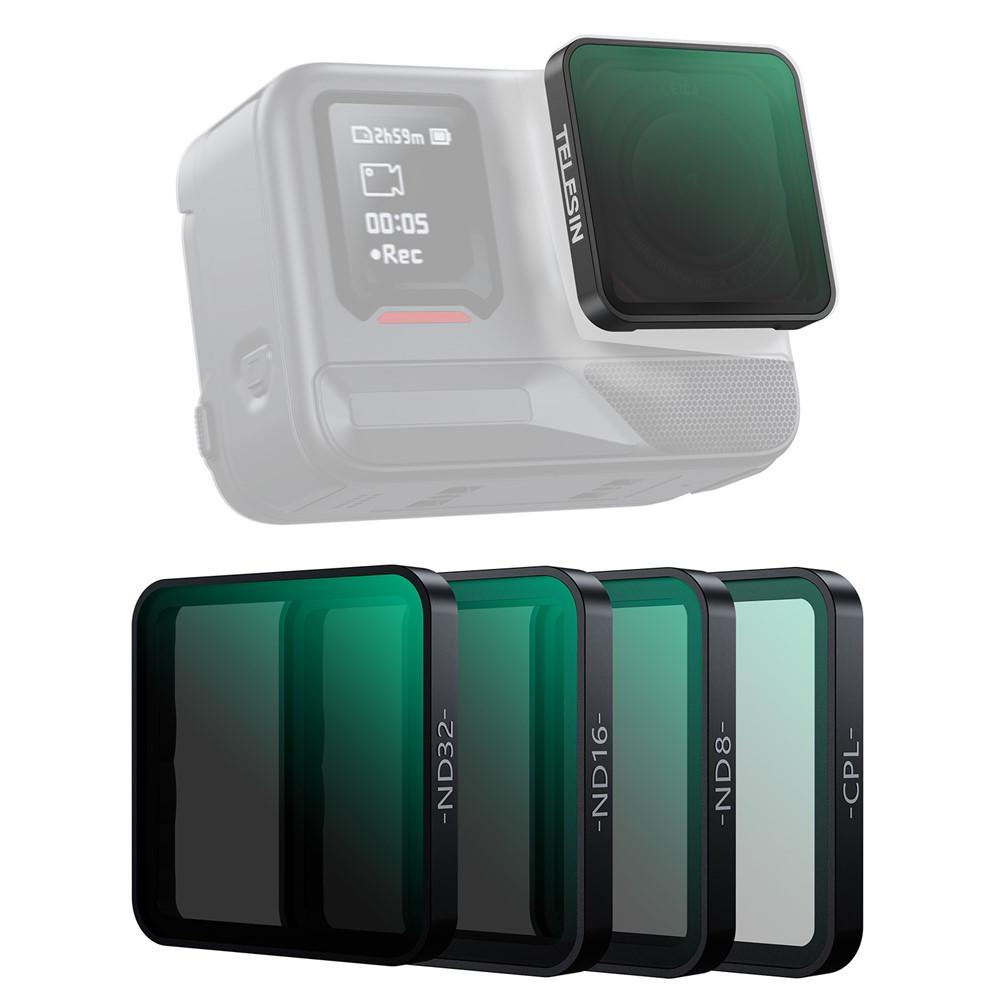 Набір світлофільтрів Telesin S5-FLT-27-TIS для Insta360 Ace Pro/Ace Pro 2 CPL/ND8/ND16/ND32 - фото 2 Набір світлофільтрів Telesin S5-FLT-27-TIS для Insta360 Ace Pro/Ace Pro 2 CPL/ND8/ND16/ND32 - фото 2