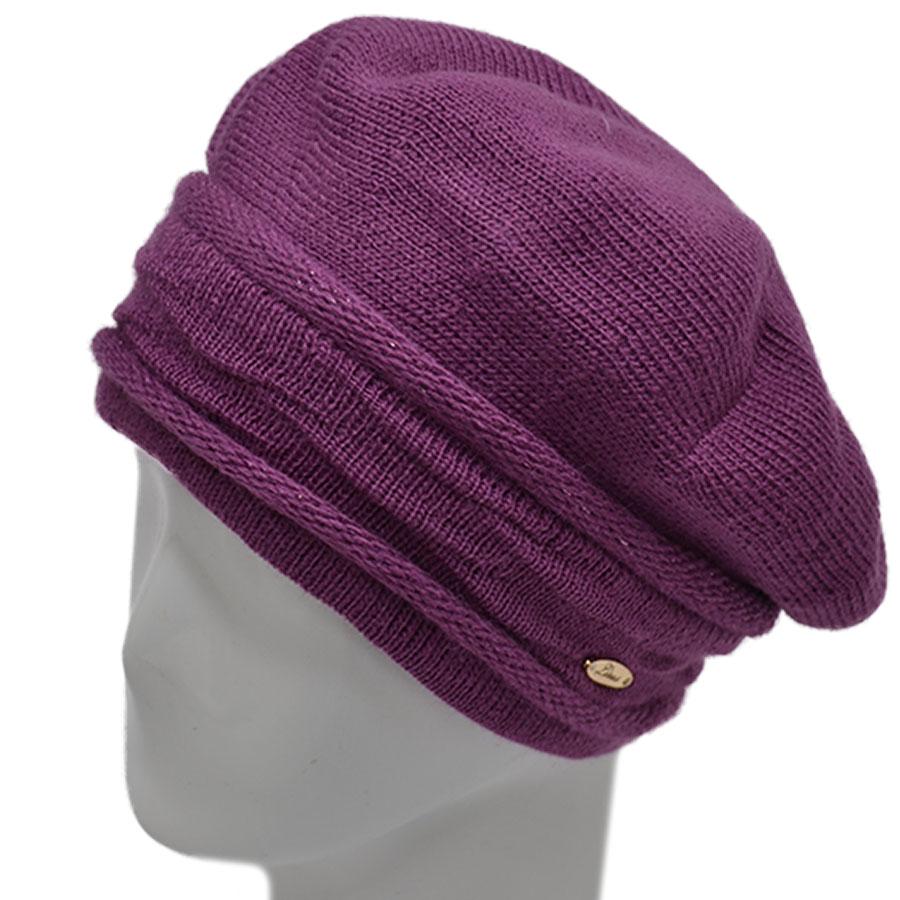Берет шерстяной Lirus Даяна L р. 57-58 Сиреневый (70327) - фото 1