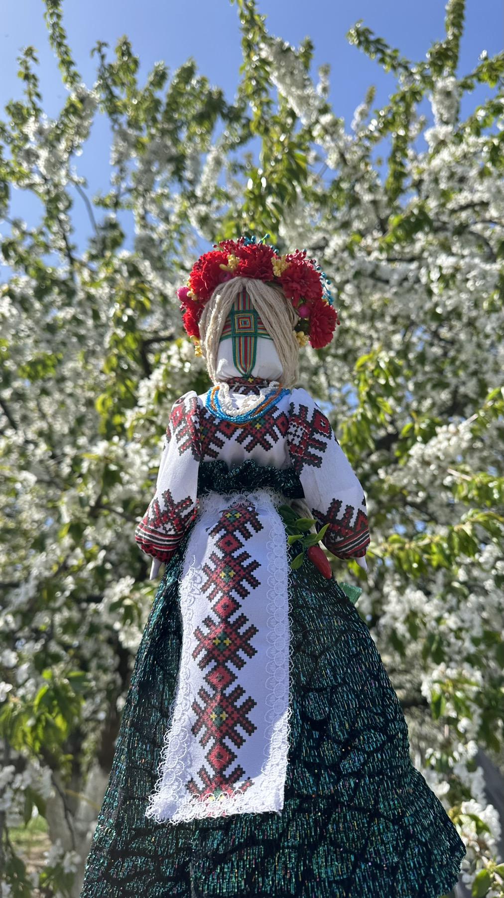 Кукла мотанка ручной работы MTNK 43 см Разноцветный (27484)