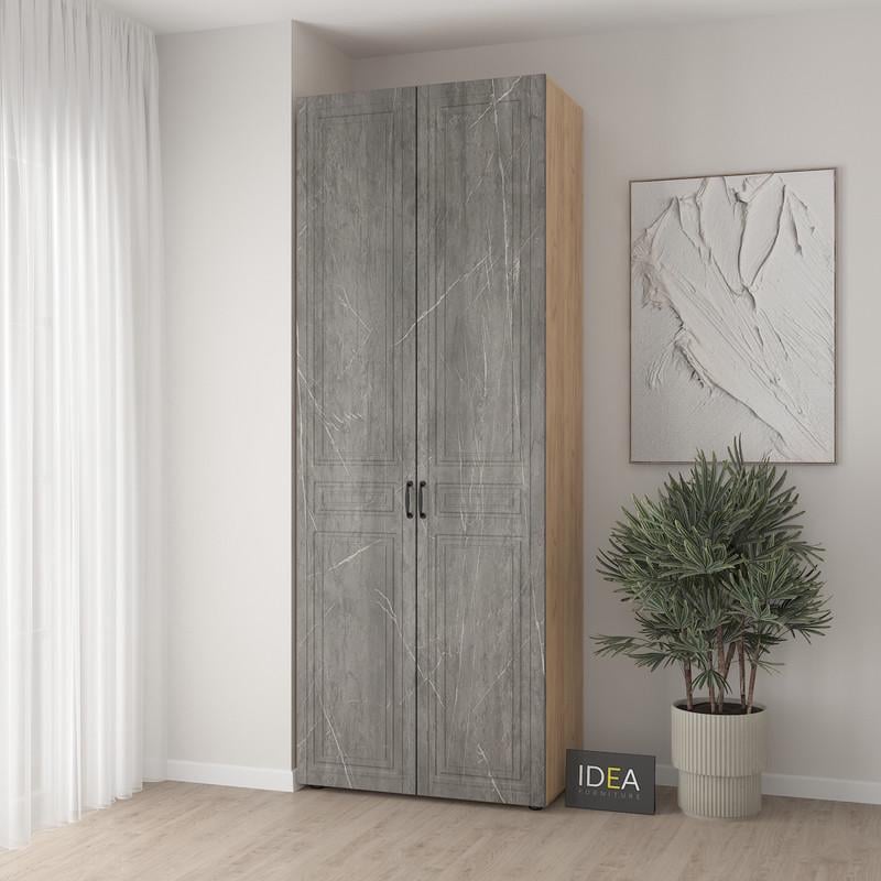 Шафа для одягу Idea С-8.2 з однією штангою Дуб крафт/Юпітер (1907)