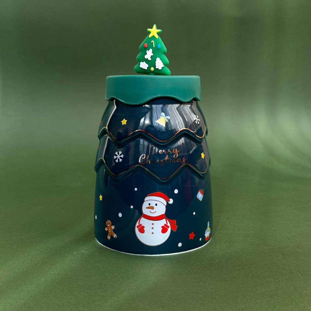 Стакан новогодний Merry Christmas 13334 400 мл Зеленый (4625618) - фото 5