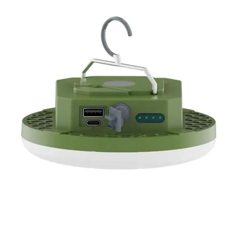 Лампа-ліхтар для кемпінгу MOSLIGHTING MOS-14-G 30W 9900mAh Cold/White/Green