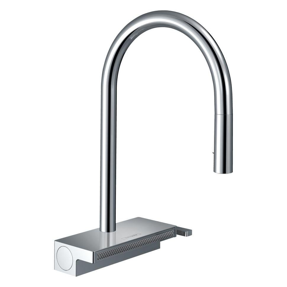 Смеситель для кухни Hansgrohe Aquno Select 170 3jet с выдвижным изливом Хром (73837000)