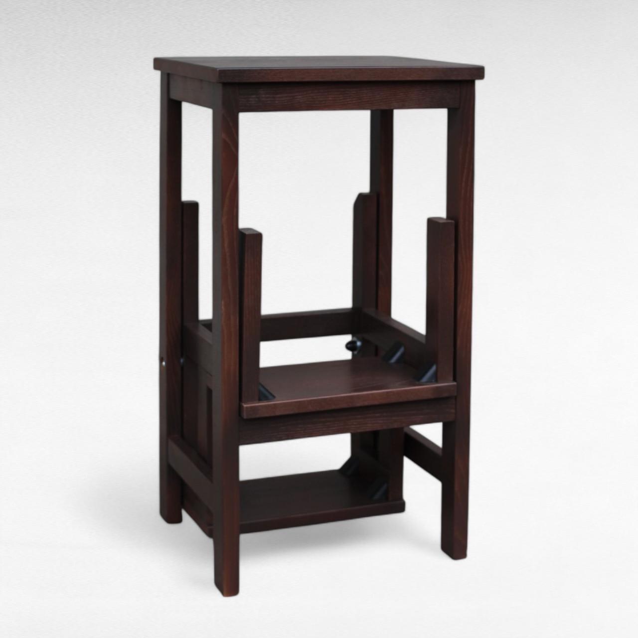 Табурет-лестница деревянный Студія Дерева Вільха ТД бытовой раскладной 3 ступеньки Темно-коричневый (31002904) - фото 4 Табурет-лестница деревянный Студія Дерева Вільха ТД бытовой раскладной 3 ступеньки Темно-коричневый (31002904) - фото 4