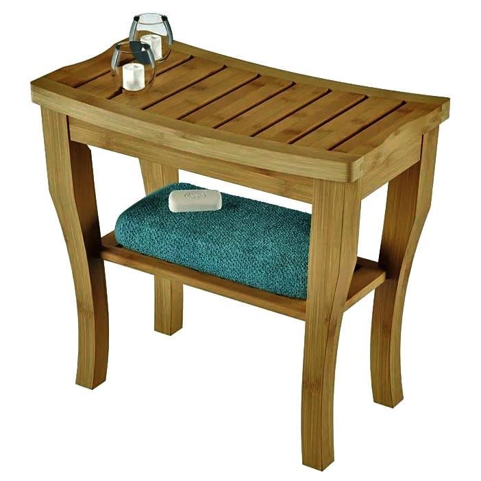 Табурет для ванной из дерева Каронта Сиена (ТВН-005505)