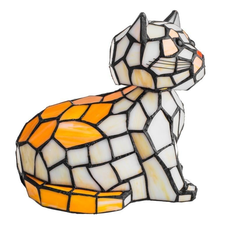 Светильник ночной Кот Тиффани кот Brille BR-613T/1 E14