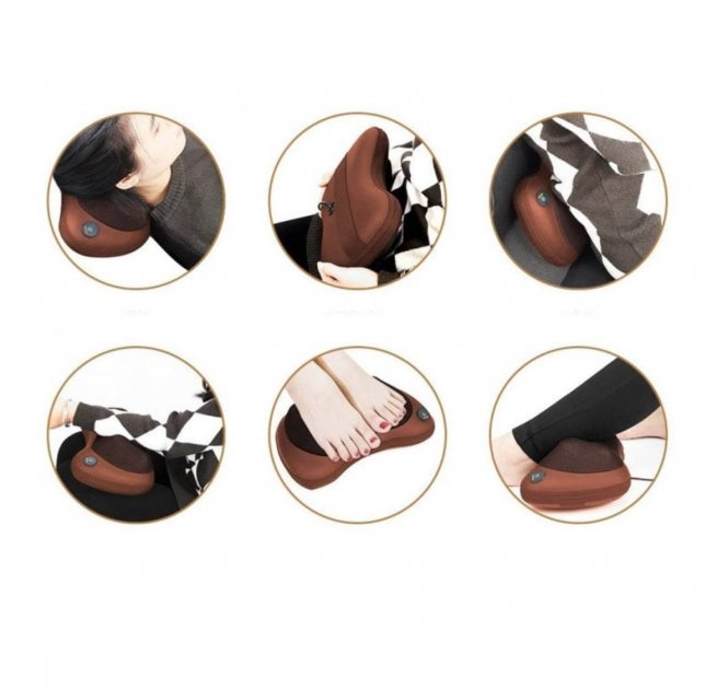 Подушка массажная Massage Pillow для шеи и спины с инфракрасным подогревом - фото 2 Подушка массажная Massage Pillow для шеи и спины с инфракрасным подогревом - фото 2