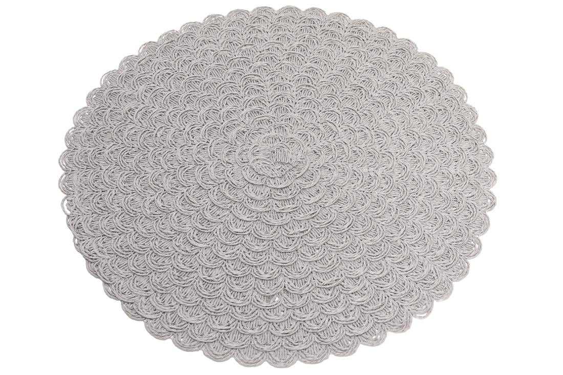 Коврик под тарелки круглый BonaDi Вязаная салфетка (444-139)