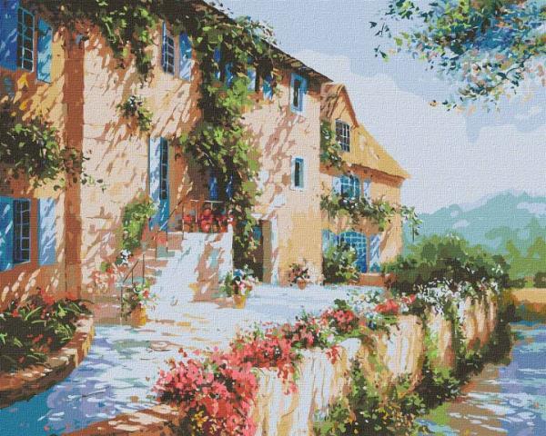 Картина за номерами Ідейка На сонячній стороні вулиці 40х50 см у термопакеті (KHO2298)