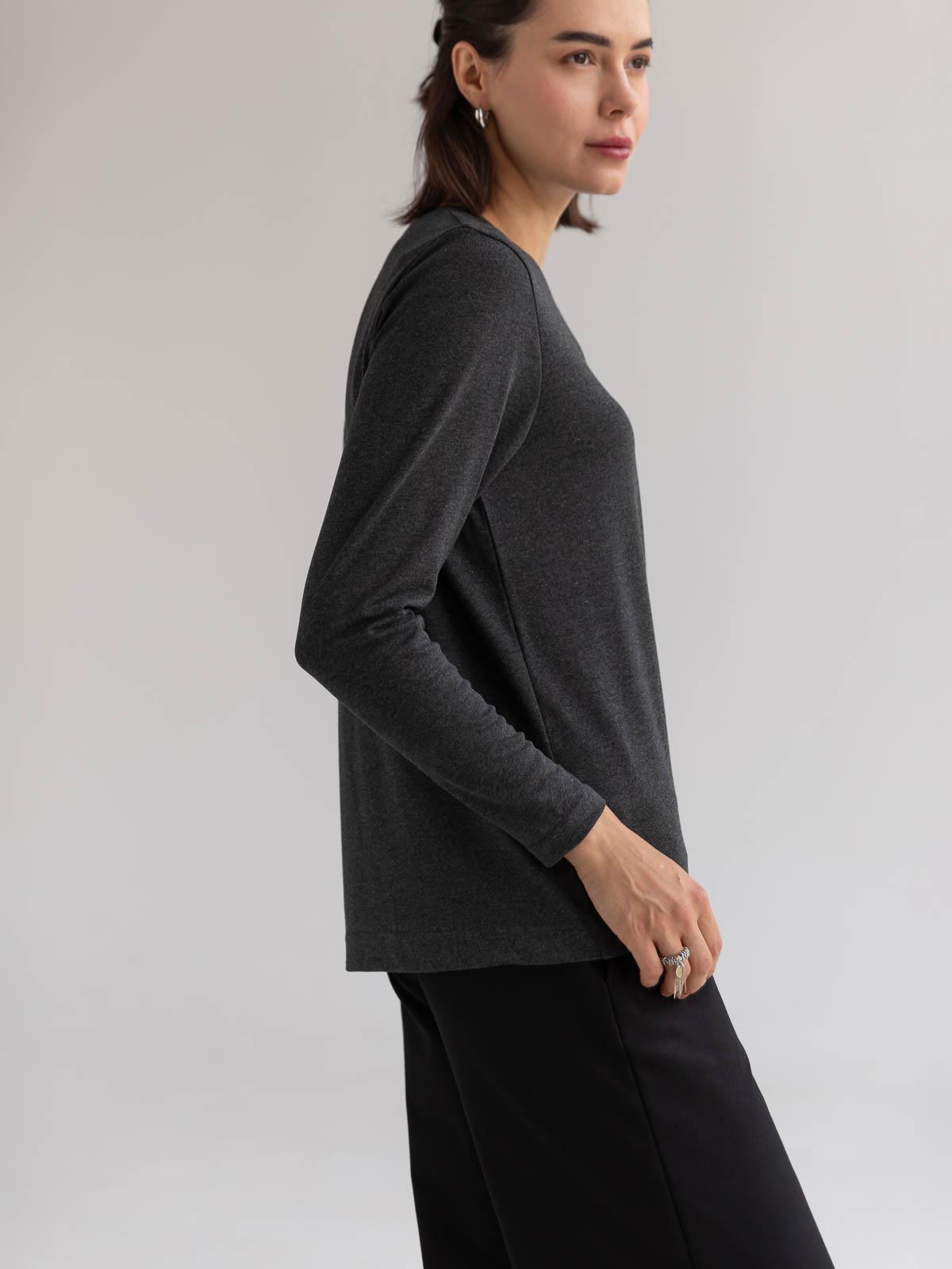 Лонгслів меланж FROMUS M Темно-сірий (2641-3) - фото 6 Лонгслів меланж FROMUS M Темно-сірий (2641-3) - фото 6