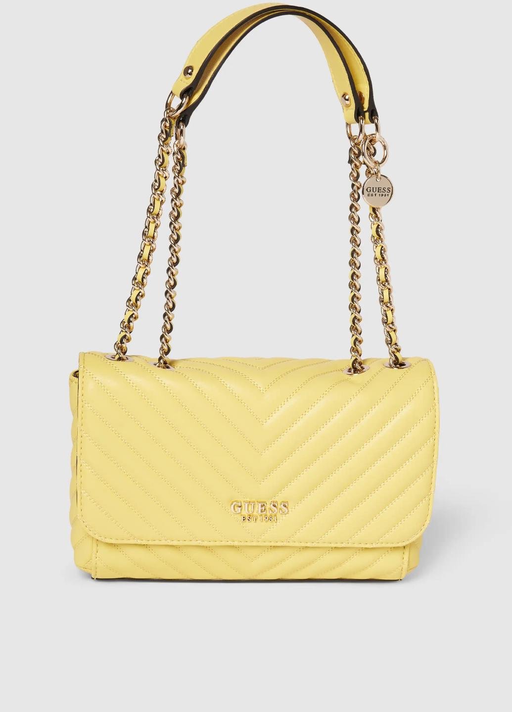 Сумка кросс боди женская из эко кожи Guess KEILLAH CONVERTIBLE XBODY FLAP HWQG8690210-YEL Желтый