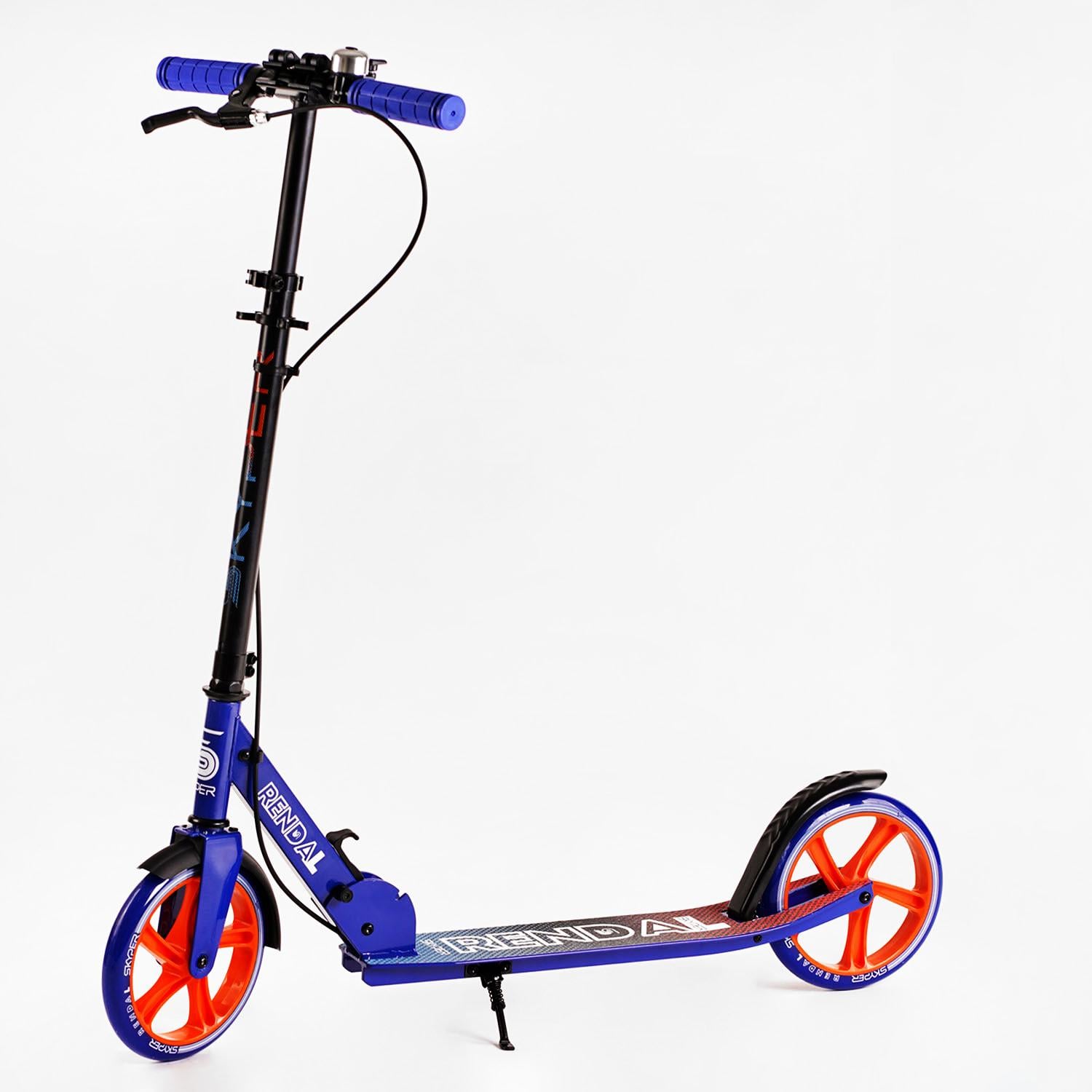 Самокат двухколесный складной Skyper Renda алюминиевая рама ручной тормоз Blue (118456)