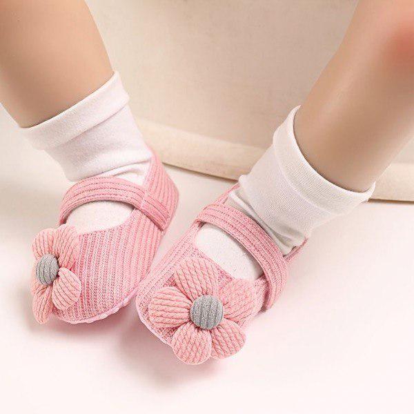 Пинетки для девочек на липучке L00128-1 XS 0-4 месяца Розовый (L00128-1) - фото 2 Пинетки для девочек на липучке L00128-1 XS 0-4 месяца Розовый (L00128-1) - фото 2