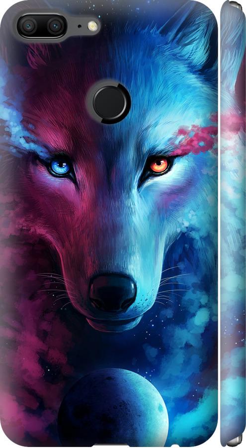 Чехол на Huawei Honor 9 Lite Арт-волк (3999m-1359-42517) Чехол на Huawei Honor 9 Lite Арт-волк (3999m-1359-42517)