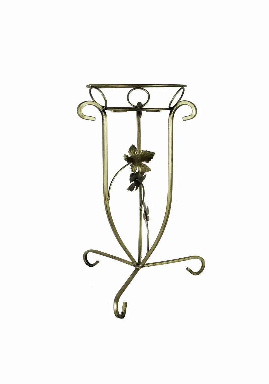 Кованая подставка для 1 вазона на 3 ножках в винтажном стиле 51х33 см (CNT00011728)