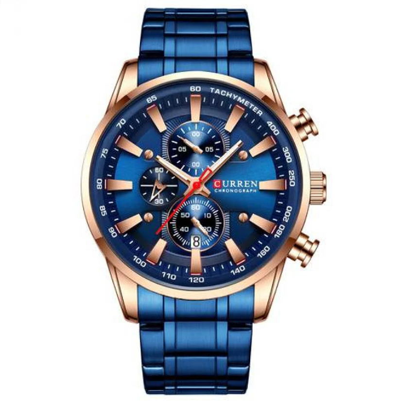 Наручные часы Curren 8351 Blue/Cuprum