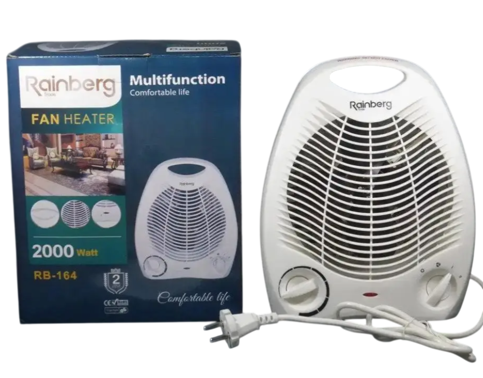 Тепловентилятор Rainberg RB164 2000 Вт 2 кВт Белый